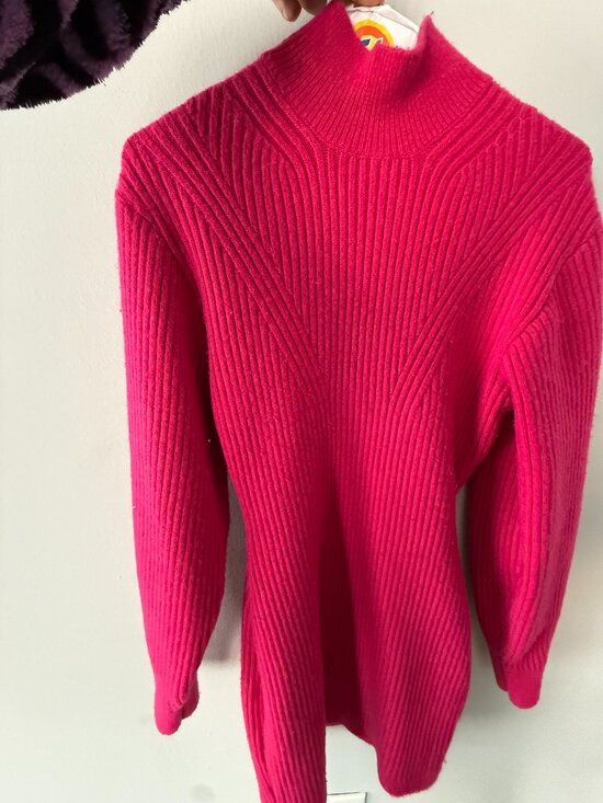 H&M Pink Long Sleeve Mini Dress - Picture 5 of 5